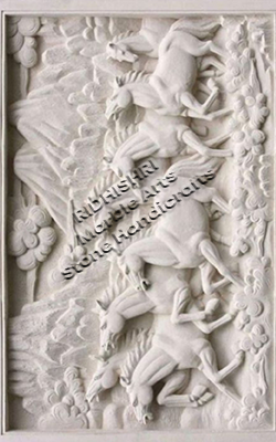 marble running horse